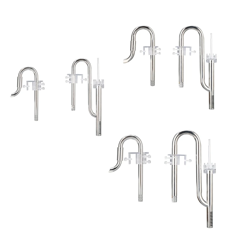 

Aquarium Fish Tank Filter Inflow Outflow Lily Pipe Oil Film Remover Set Stainless Steel Tube