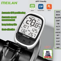 meilan m2 bicycle computer speed cadence sensor mount holder heart rate monitor gps precise navigation positioning exclusive app