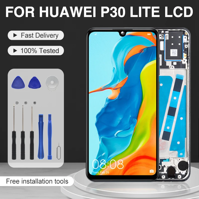 Catteny для Huawei P30 Lite ЖК сенсорный экран дигитайзер MAR-L01A L21A LX1A сборка Nova 4E дисплей