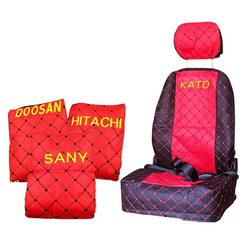 

For KOMATSU PC RPILLAR HITACHI ZX SUMITOMO KOBELCO SK SANY SY LIUGONG CLG Excavator seat cover