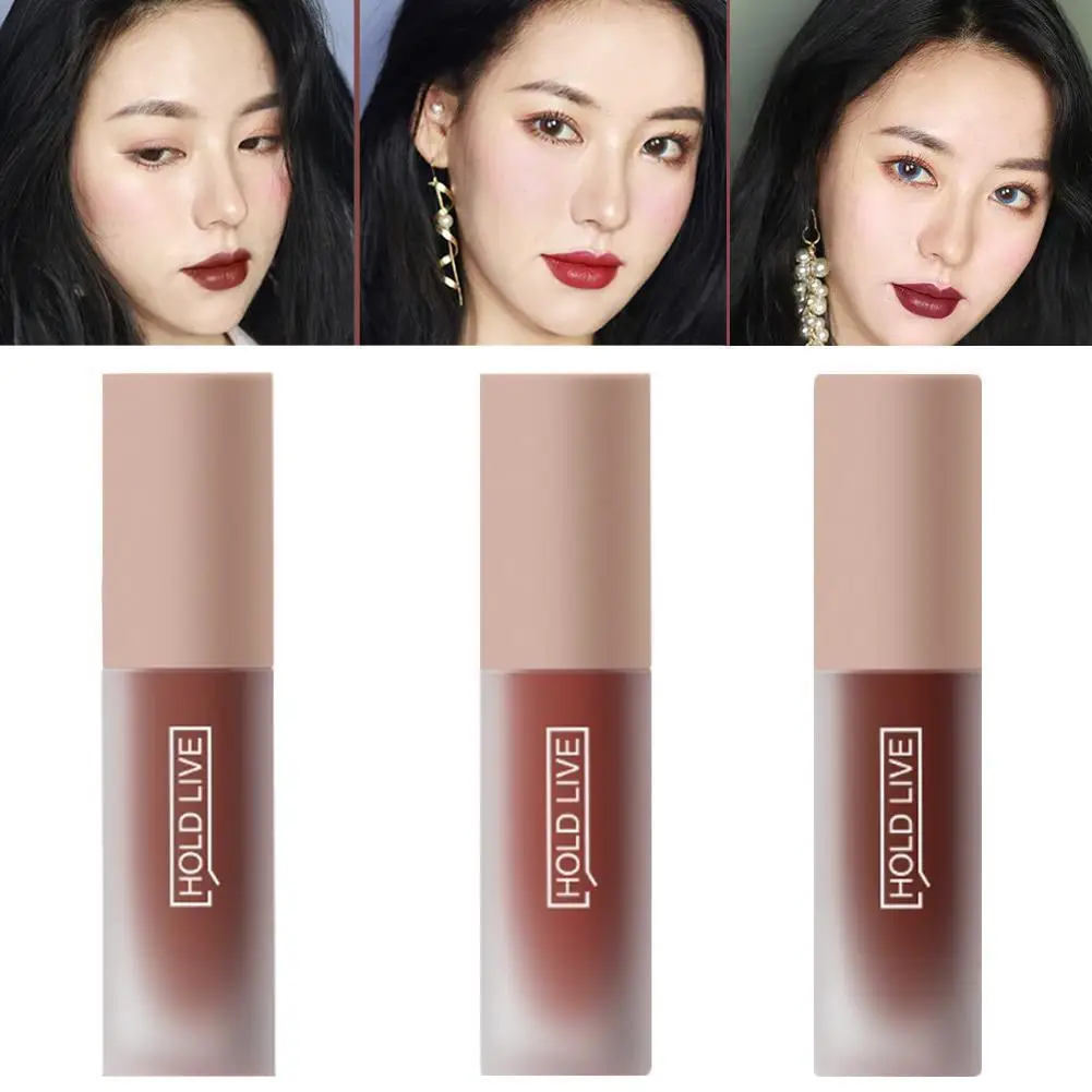 HOLD LIVE Matte Lipstick Professional Lips Makeup Color Nude Korean Long-lasting Lip Beauty Stick Party Optional