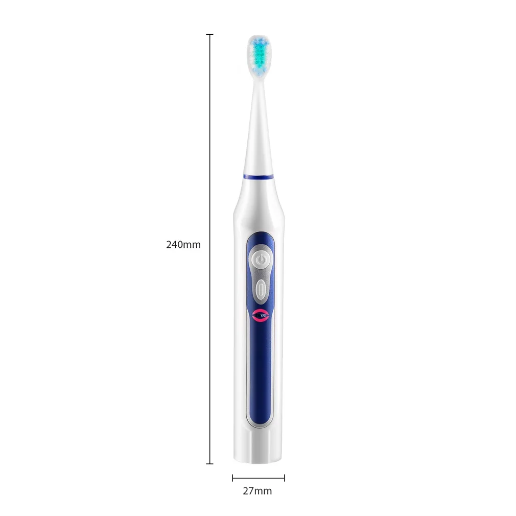 

U-kiss Blue Waterproof IPX 7 Electric Sonic Toothbrush With DuPont Bristles One Key to Switch Five-speed Cleaning Mode