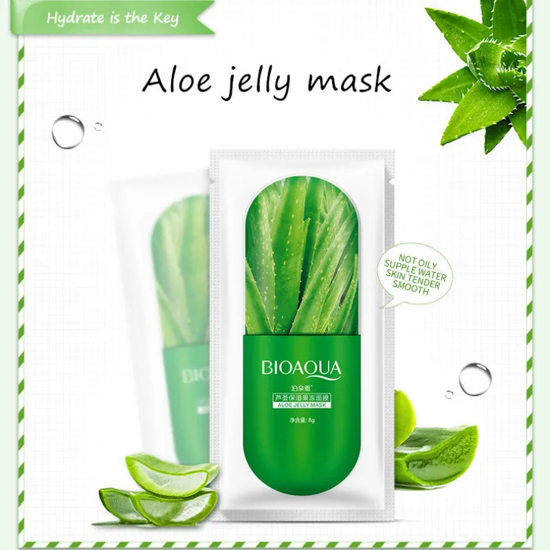 1 шт. увлажняющая маска для лица с экстрактом алоэ|Средства ухода и маски| |