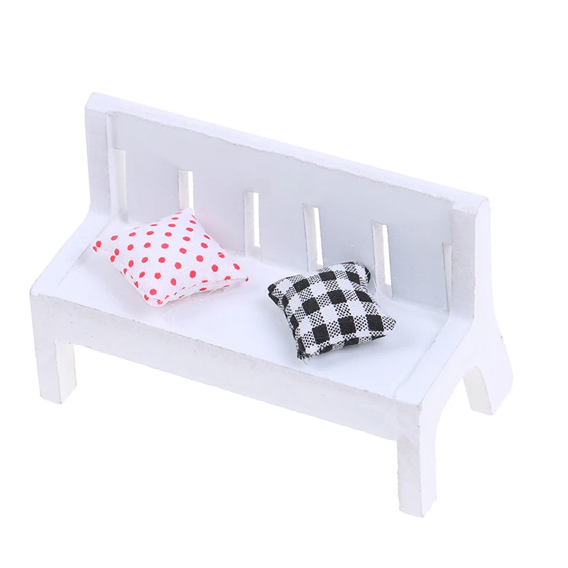 1 шт. миниатюрная деревянная скамейка-подушка | Игрушки и хобби