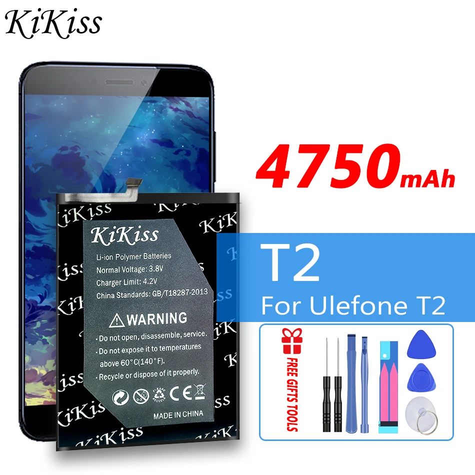 

KiKiss 4750mAh Rechargeable Battery T2 for Ulefone T2