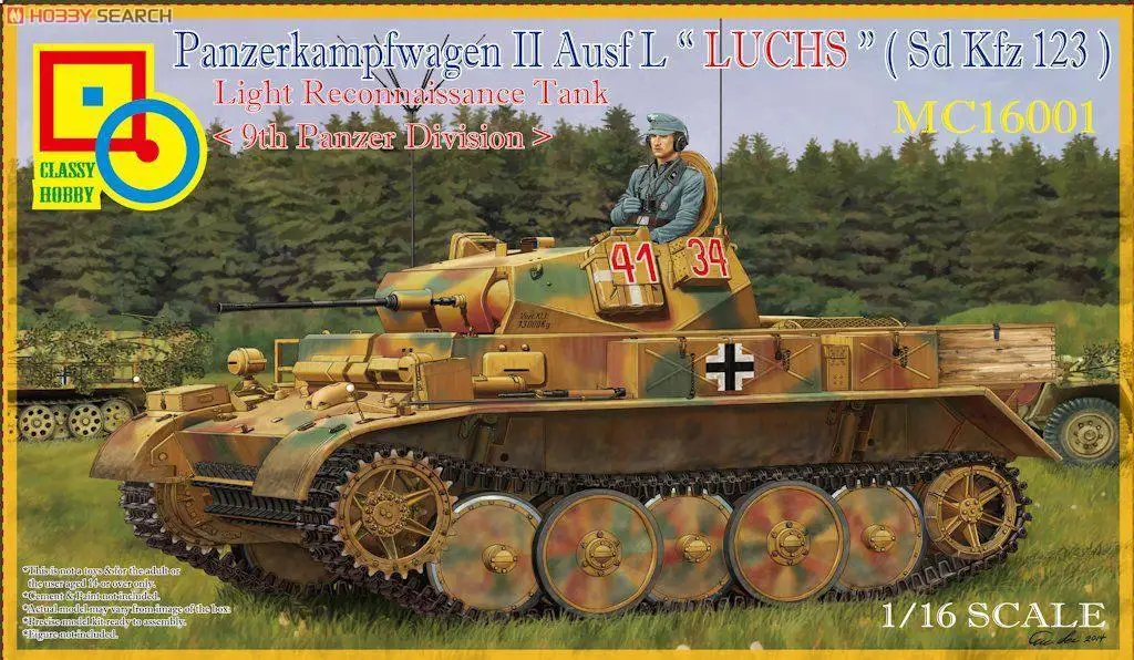Классический набор для хобби масштаб MC16001 1/16 panzerkampfdata II AusfL LUCHS (SdKfz123) | Игрушки и