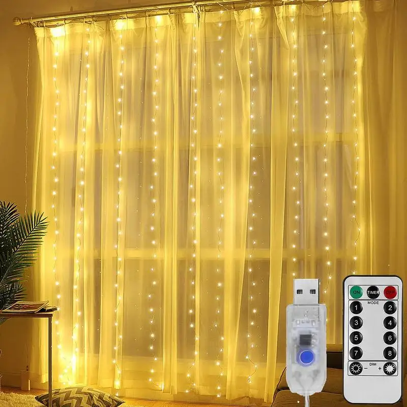 

Christmas Decorations for Home 3m 100/200/300 LED Curtain String Light Flash Fairy Garland