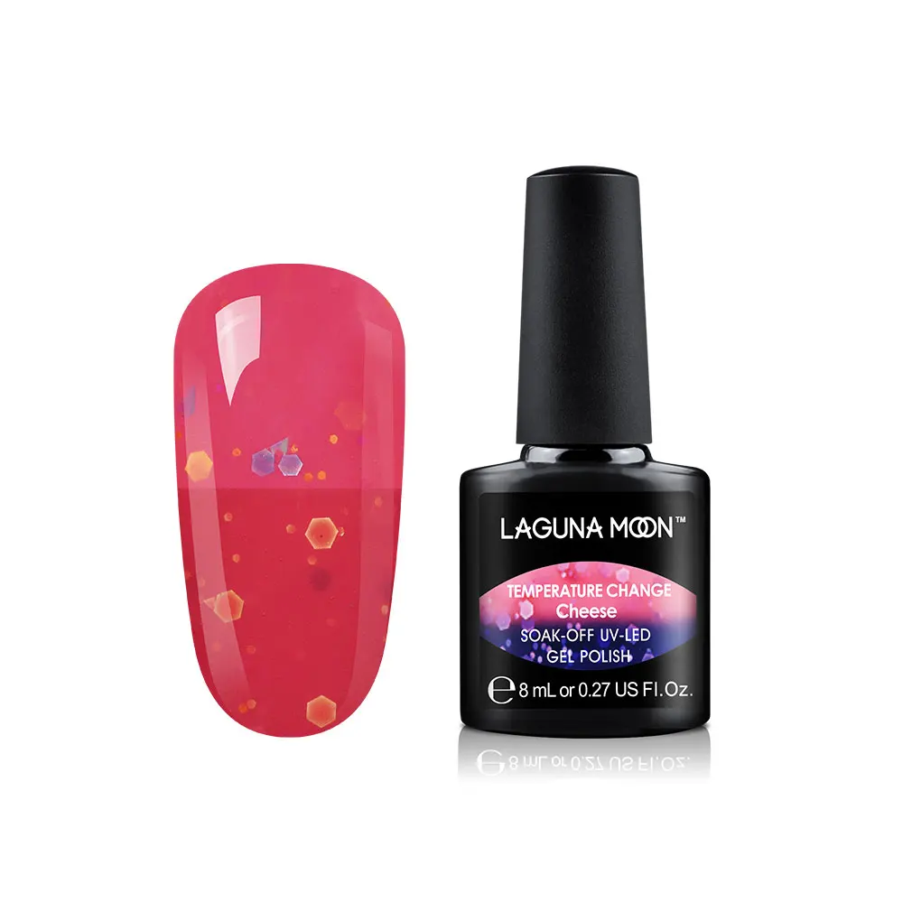 Lagunamoon 8ml Cheese Change Color UV Gel Nail Polish Temperature Change Color Soak Off Nail Art Varnish Gellak Hybrid Lacquer - Цвет: 6