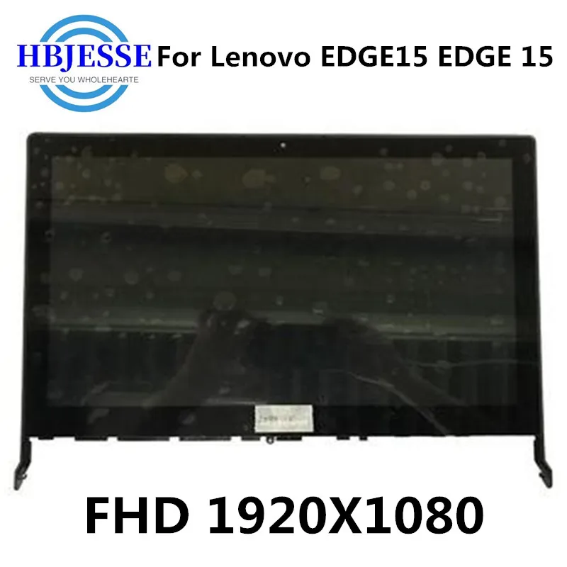 15 6 inch fhd 1920x1080 lcd display touch screen digitizer assemble frame bezel for lenovo edge 15 edge15 80k9 edge 15 80h1 free global shipping