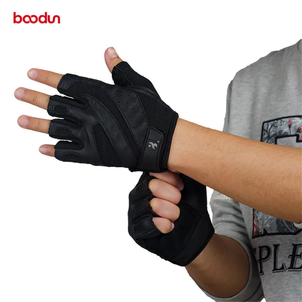 Перчатки для фитнеса Boodun из свиной шкуры перчатки тренажерного зала Mtb