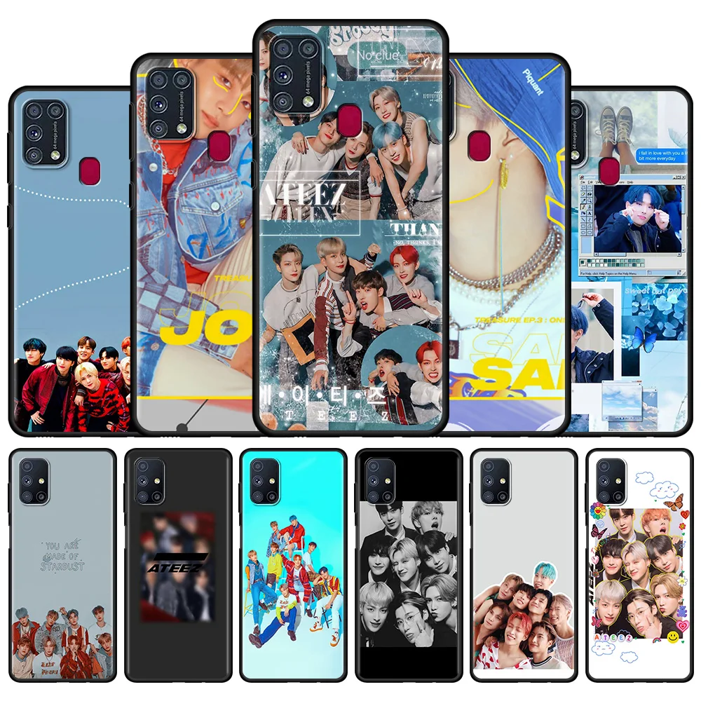 

Phone Bag For Samsung Galaxy A50 A70 A10 A30 A20e A20s A10S A40 A90 5G A10e M51 M31 Soft Silicone Case Ateez Kpop