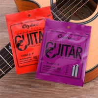 orphee 1 set folk acoustic guitar strings hexagonal core 8 nickel silver plated or pure copper full bright tone extra light