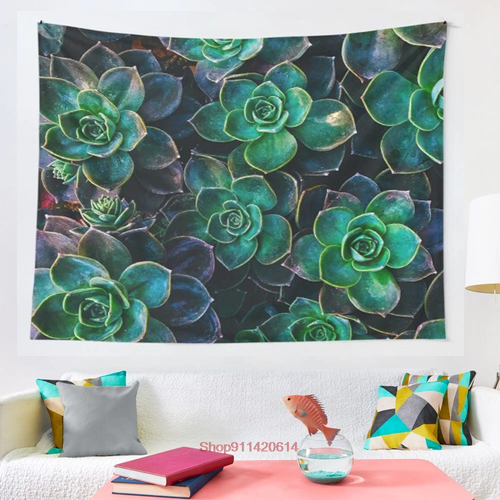 

Суккуленты, красивый домашний декор, настенный гобелен, искусство, хиппи, психоделическая сцена, матрас для путешествий