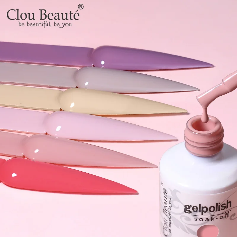 

Clou Beaute New Arrivals Coffee Colors Series Gel Nail Polish Autumn Winter Series Nail Art semi permanent Varnish Manicure