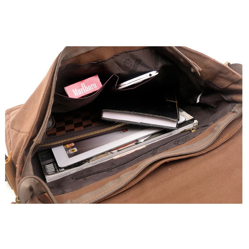 Классические сумки на плечо для мужчин и женщин большие холщовые Мужские