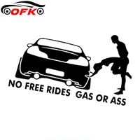 car stickers decor motorcycle decals no free rides gas or ass funny decorative accessories creative waterproof pvc20cm15cm