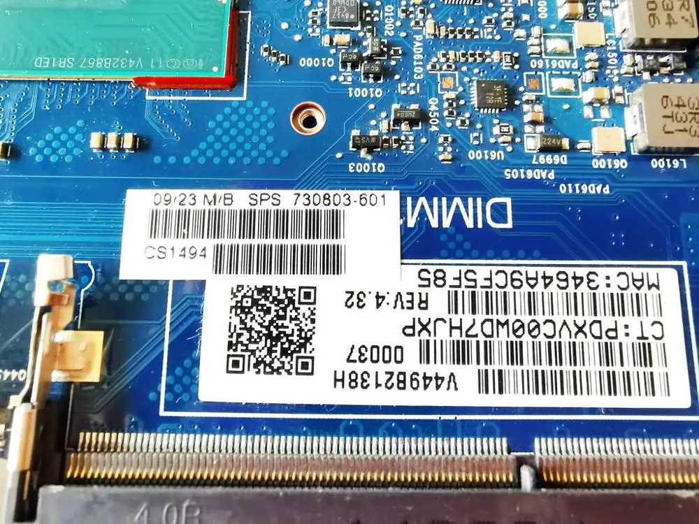 Оригинальная материнская плата для ноутбука HP 840 G1 I5-4300U-730803 6050A2560201-MB-A03