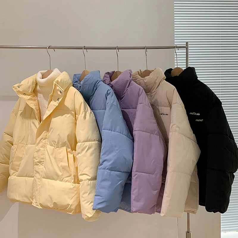 

KBAT2022 зимняя куртка ярких цветов, теплая парка, Женская ветрозащитная куртка, Женская хлопковая стеганая куртка, повседневная верхняя одежд...