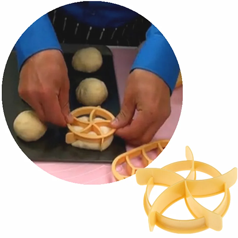 Вентилятор Форма пресс-форм Пластик нож для выпечки рубки теста печенья Пресс