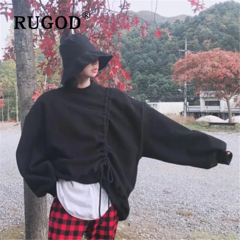 Женский свитер на завязках повседневный Однотонный пуловер с О-образным вырезом