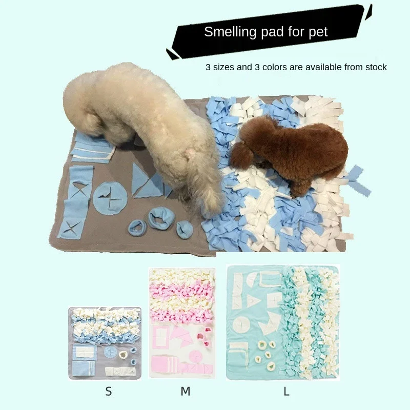 

Pet dog hair sniffing mat training blanket training dog slow food leakage sniffing pad to relieve stress dog toy hidden food mat