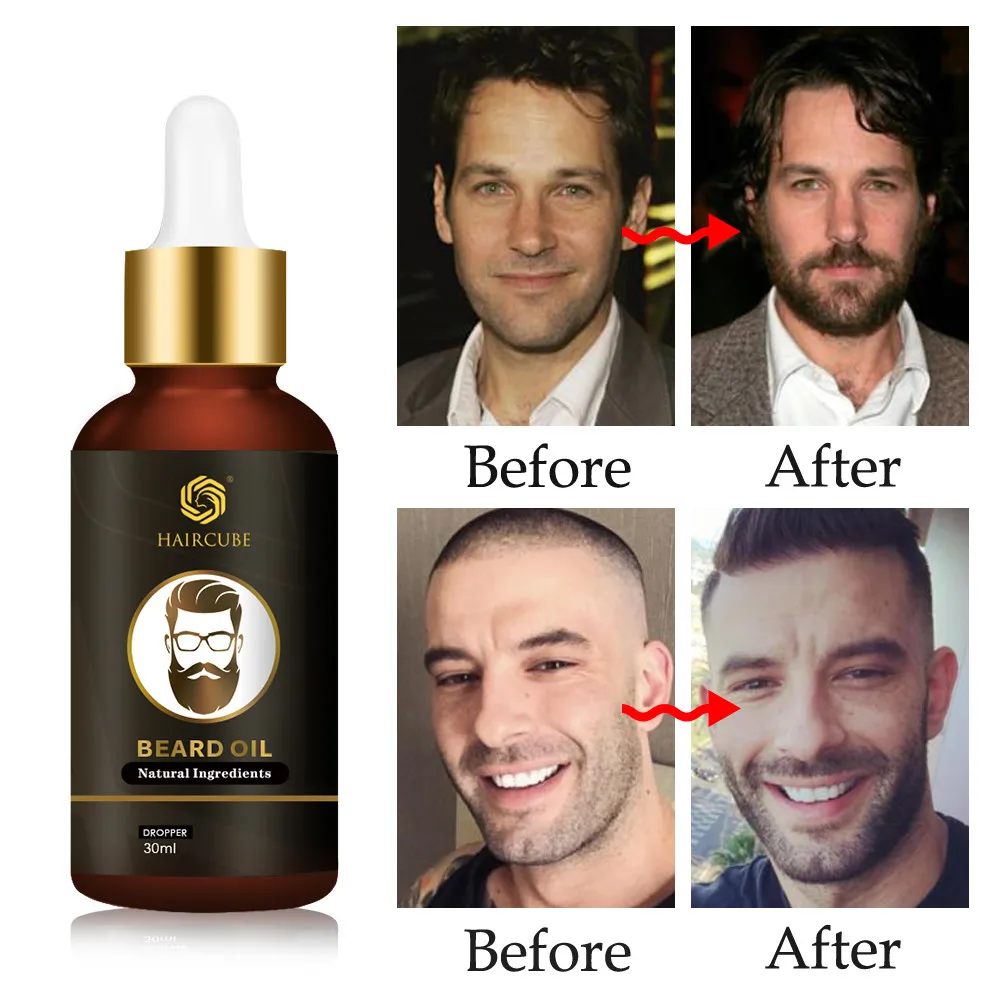 

Beard Growth Oil Enhancer Natural Organic for Men Beard Growth Anti Hair Loss Products Facial Nutrition Moustache Grow Beard