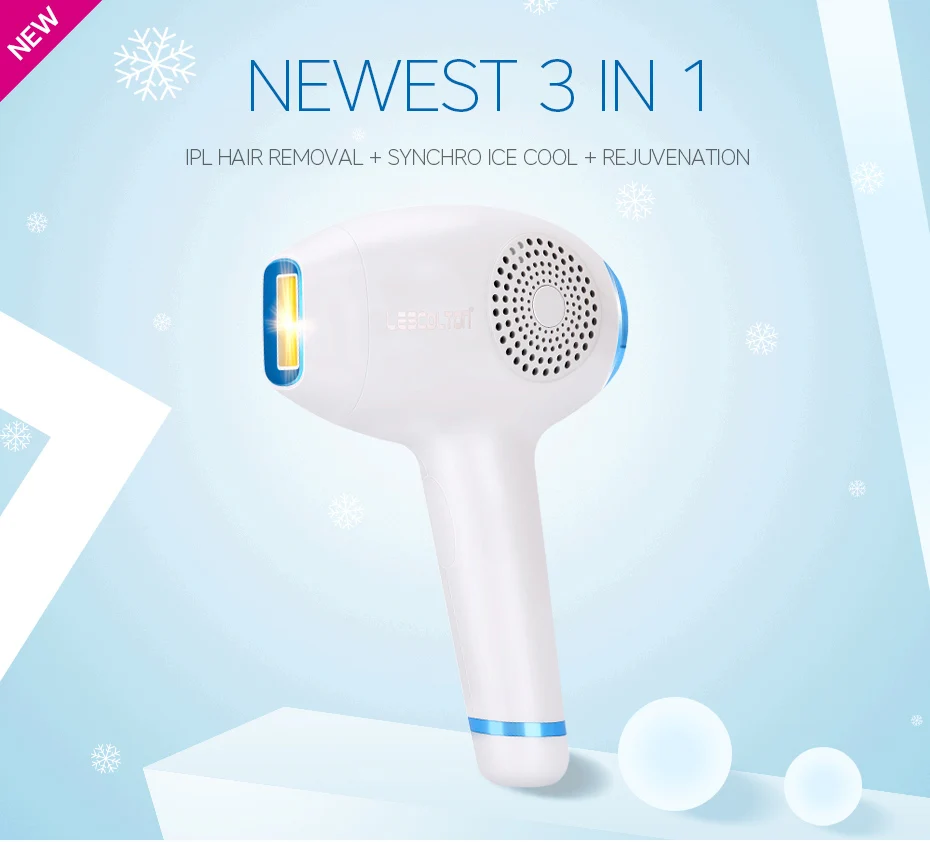 Lescolton 3 в 1 IPL эпилятор для удаления волос Synchro ICE Cold, постоянный лазер для дома, триммер для бикини