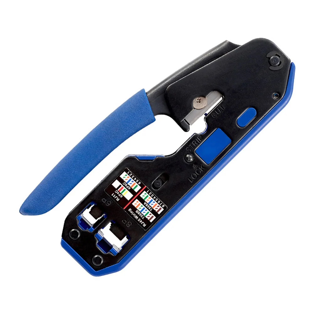 

Multifunctional Connector Crimping Pliers Cable 8P/6P/CAT5/CAT6 Crystal Head Clamp Network Wire Stripping Squeeze Cutting Tools