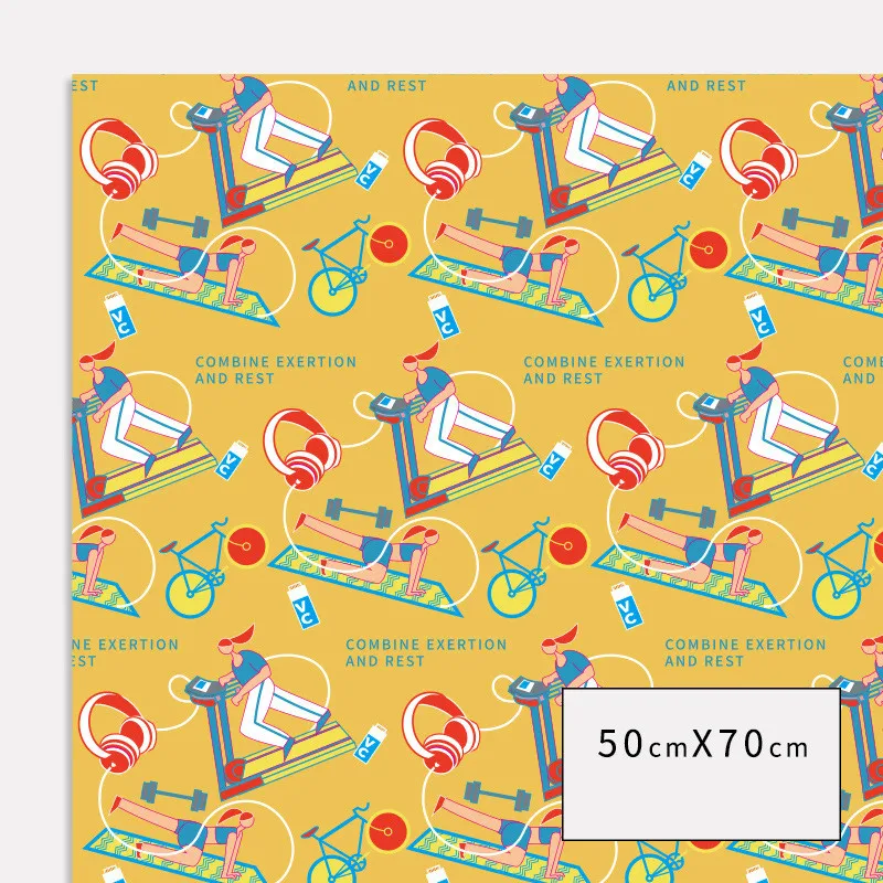 

5pcs/lot Handmade DIY Art Paper Birthday Party Gift Packing Paper Christmas Decoration Supplies 50X70CM