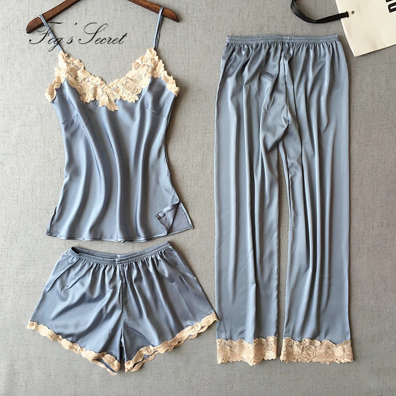 3 шт пижама женская домашняя одежда пижамы Для женщин Пижамный набор удобная из