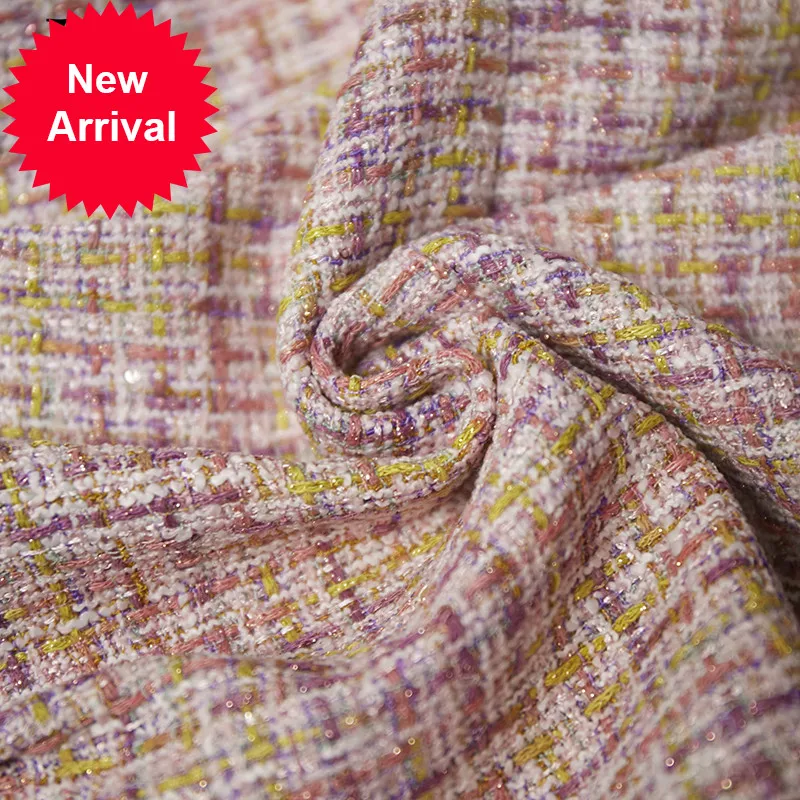 

2021 Summer Women's Sweet Tweed Short Dress Ladies Long Sleeve Lace Patchwork High waist Mini Dress Vestidos