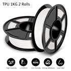 2 рулона термополиуретана GOHIGH для 1 кг гибкой нити, высококачественный материал для 3D нити, экологически чистые запасные части для принтера