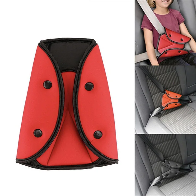

Children Baby Car Safety Pad Harness Seat Belt Triangle Baby Child Protection Adjuster Car Safety Belt Adjust Device G0440