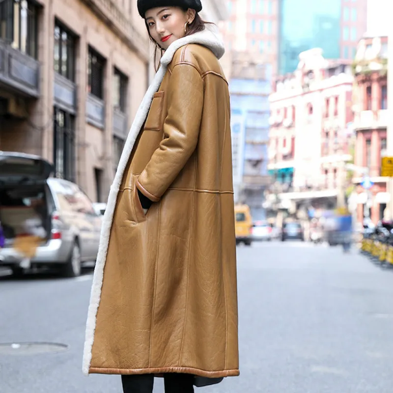 Осенне-зимнее пальто женская одежда 2019 природный натуральный мех Женская куртка