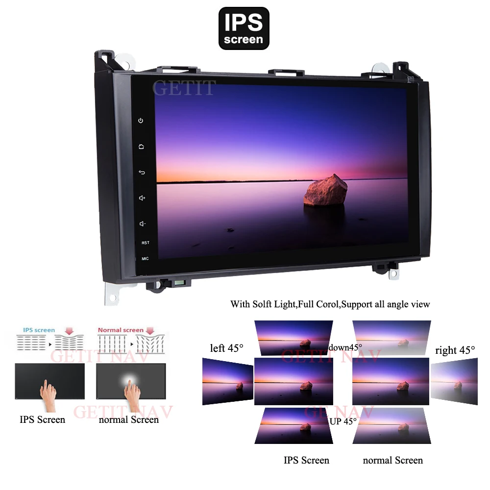 DSP IPS Android 10 WIFI без DVD GPS головное устройство для Mercedes Benz B200 A B Class W169 W245 Viano Vito W639 Sprinter