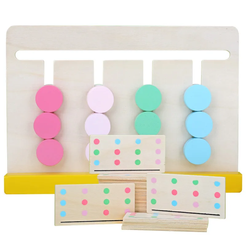 Фото Early Education Children's Mental Intelligence Game Thinking Training Puzzle Color Matching Board Early Education Children's Mental Intelligence Game Thinking Training Puzzle Color Matching Board