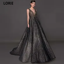 LORIE Long Bling Sequin Deep V-neck Evening Dresses 2021 Sexy Backless Sleeveless Vestidos De Fiesta Formal Evening Party Gowns (1)