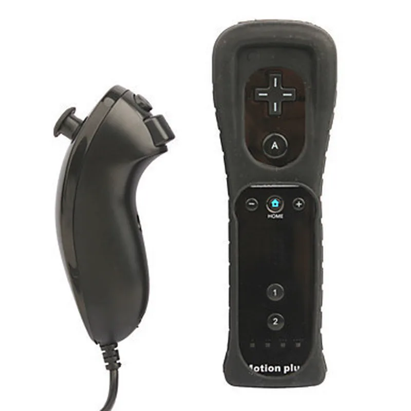 Беспроводной пульт управления 2 в 1 встроенный дистанционного Motion Plus для Nintendo Wii