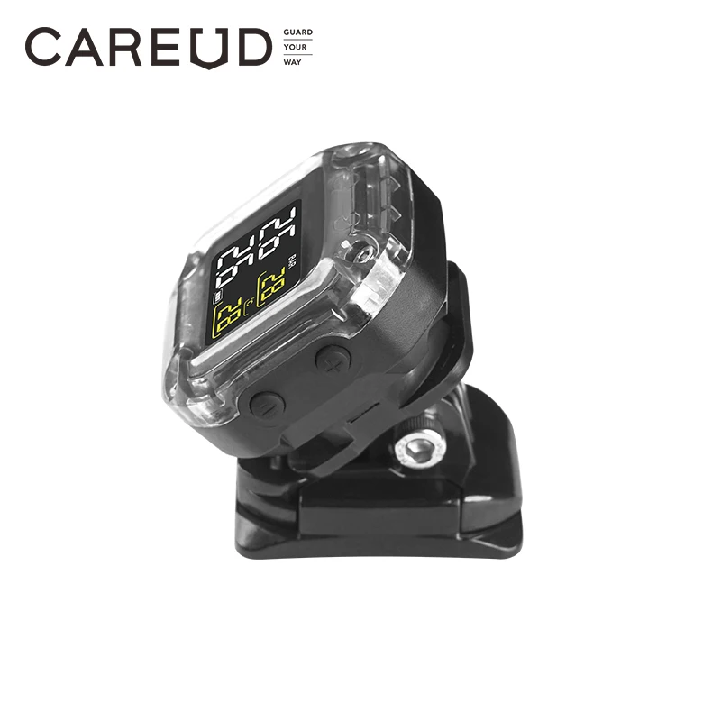 Система мониторинга давления в шинах CAREUD беспроводная TPMS с ЖК-дисплеем и двумя