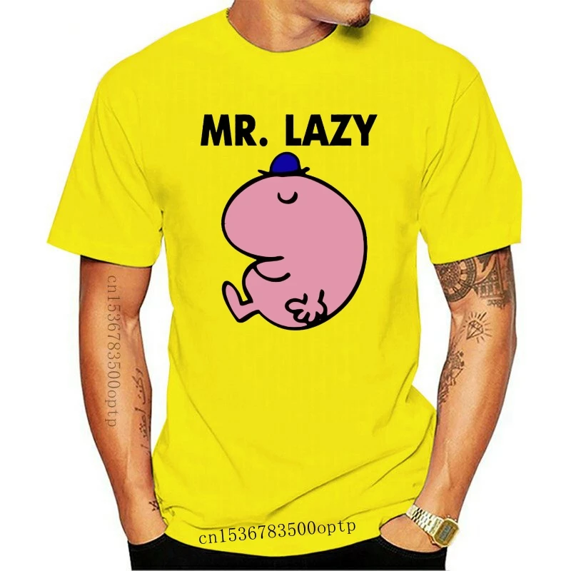 

Новая мужская футболка с надписью MR. LAZY MR. Men, женская и Мужская футболка