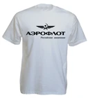 Мужская Новая модная футболка с круглым вырезом, стильный Аэрофлот, авиационный русский, пилот, аэрокосмический, брендовые футболки авиаторы