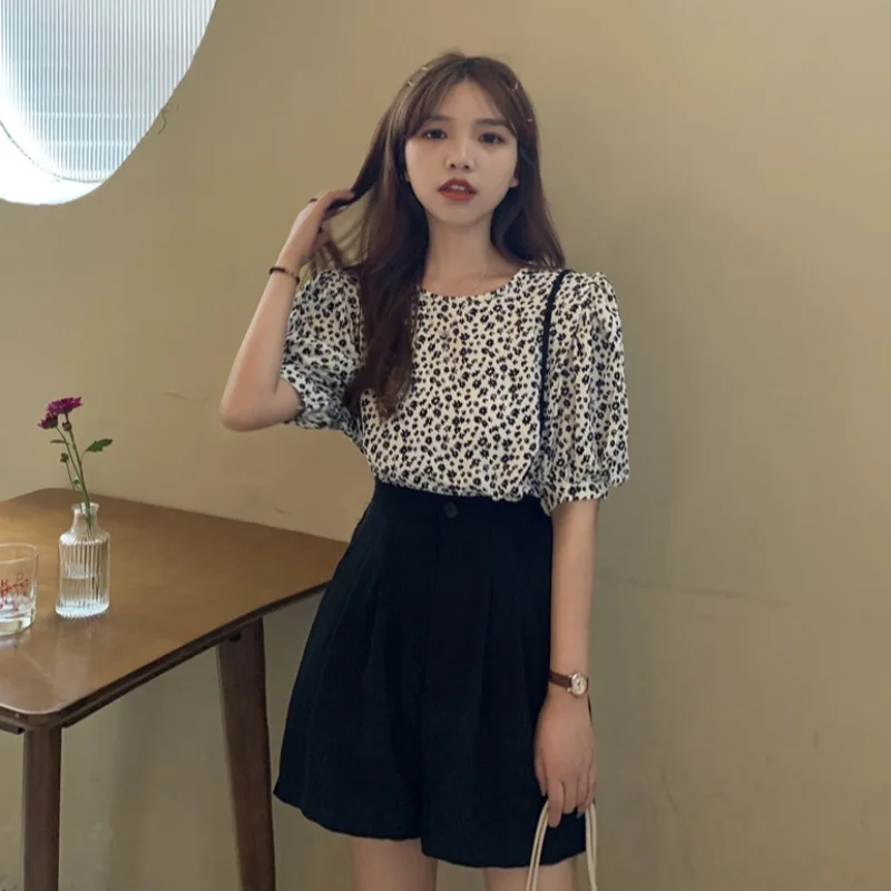 

Rompers Women Solid Slim Summer Loose High Elastic Waist Womens Fashion Simple Chic Ulzzang Korean Style Elegant Harajuku Simple