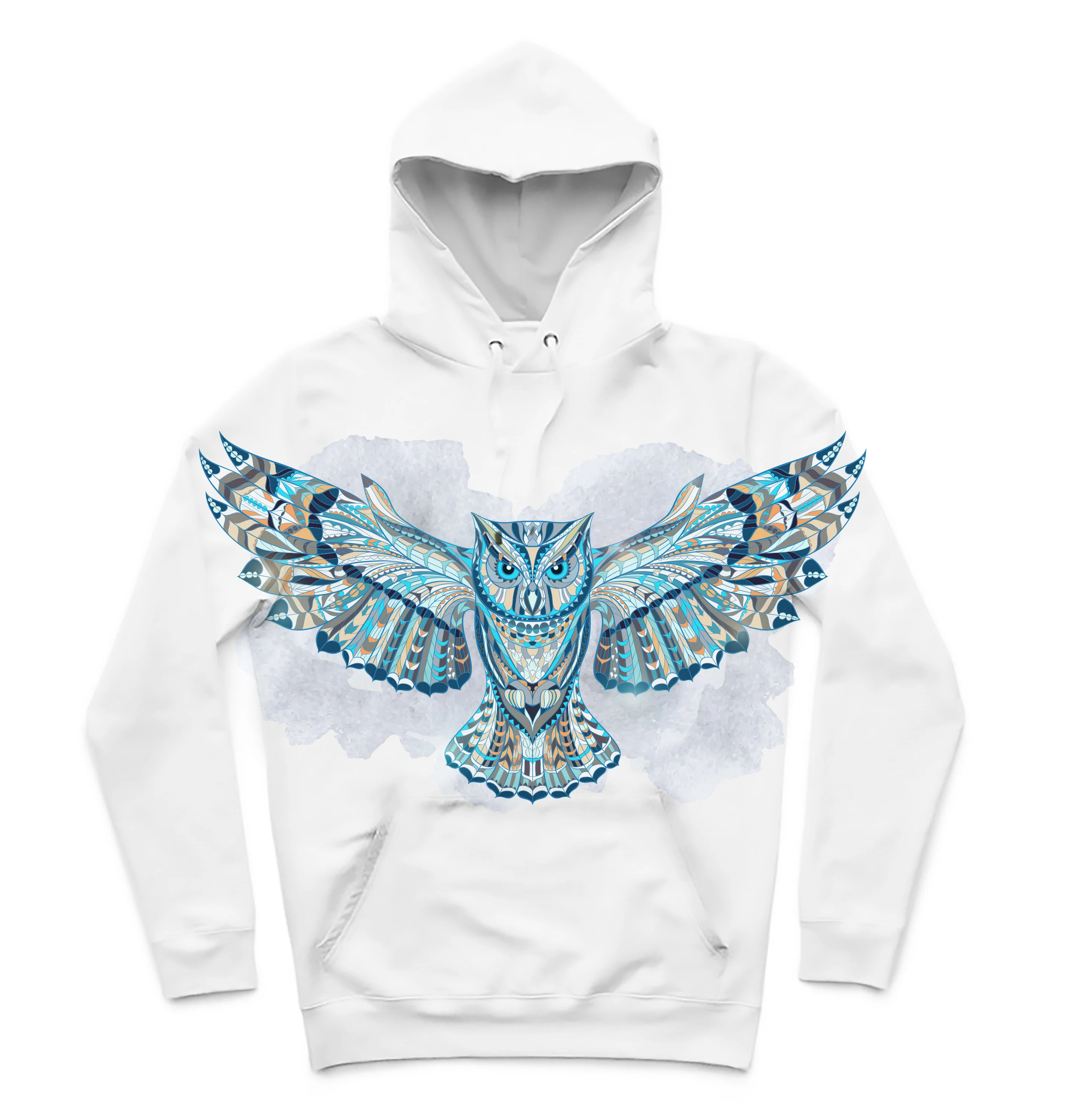 

Толстовка с капюшоном и 3D-принтом в виде совы