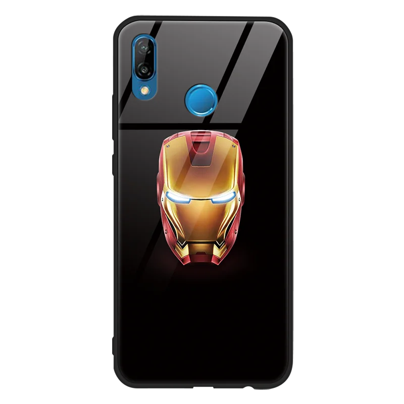 honggtx Чехол из закаленного стекла с Мстителями Marvel для huawei P20 P30 mate 20 10 P10 Pro P9 P8 Plus Honor 8X9 10 Lite nova3 Coque для P Smart - Цвет: honggtx