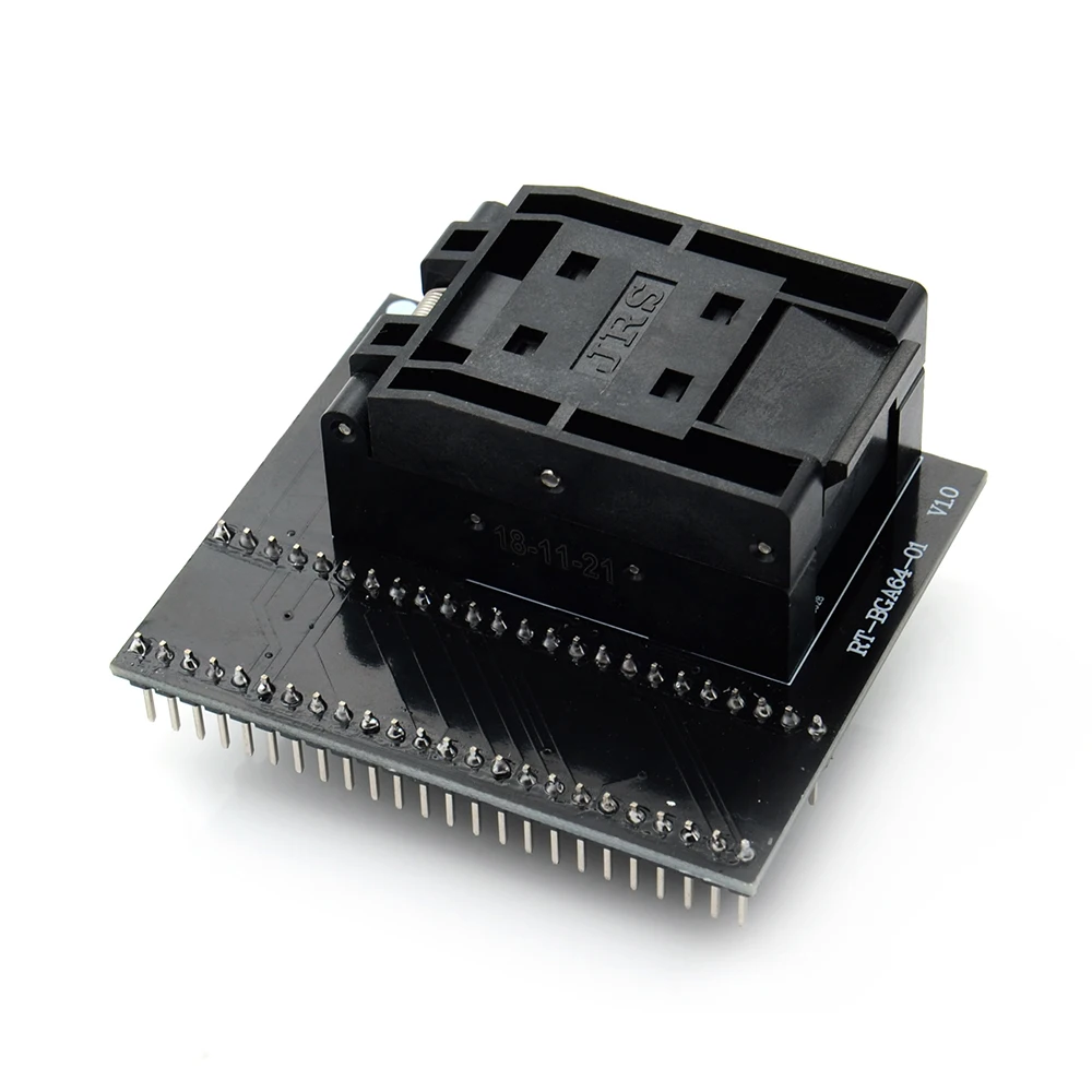 BGA64 Special EMMC Adapter For RT809H Programmer RT-BGA64-01 Socket 1.0mm spacing frame 11*13mm Original Free Shipping |