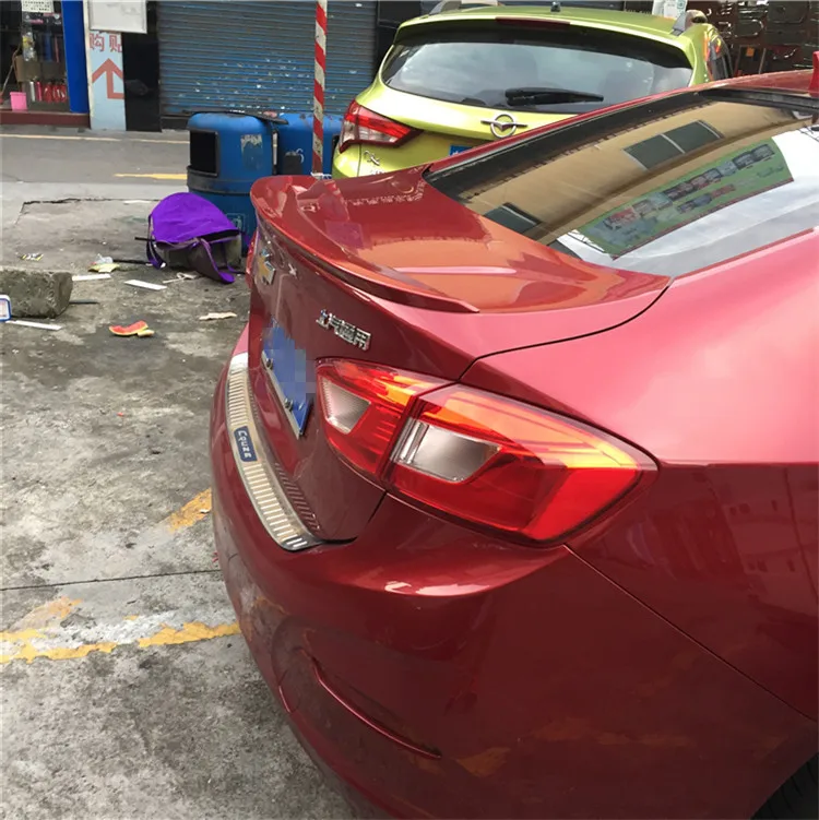 Для 17 спойлер Cruze ABS материал заднее крыло автомобиля праймер цвет задний нажмите