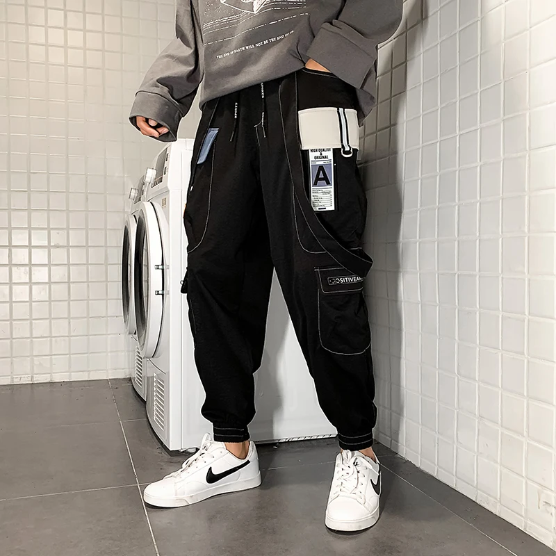 

2021 New Hot Jogger Leisure Sports Trousers Men Hip Hop Streetwear Beam Foot Cargo Pants Fashion Printing Men Pants joggers