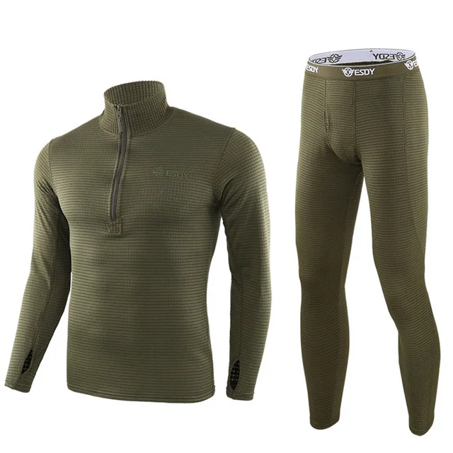 Рыболовные охотничьи базовые слои для мужчин тепловое теплое флисовое нательное