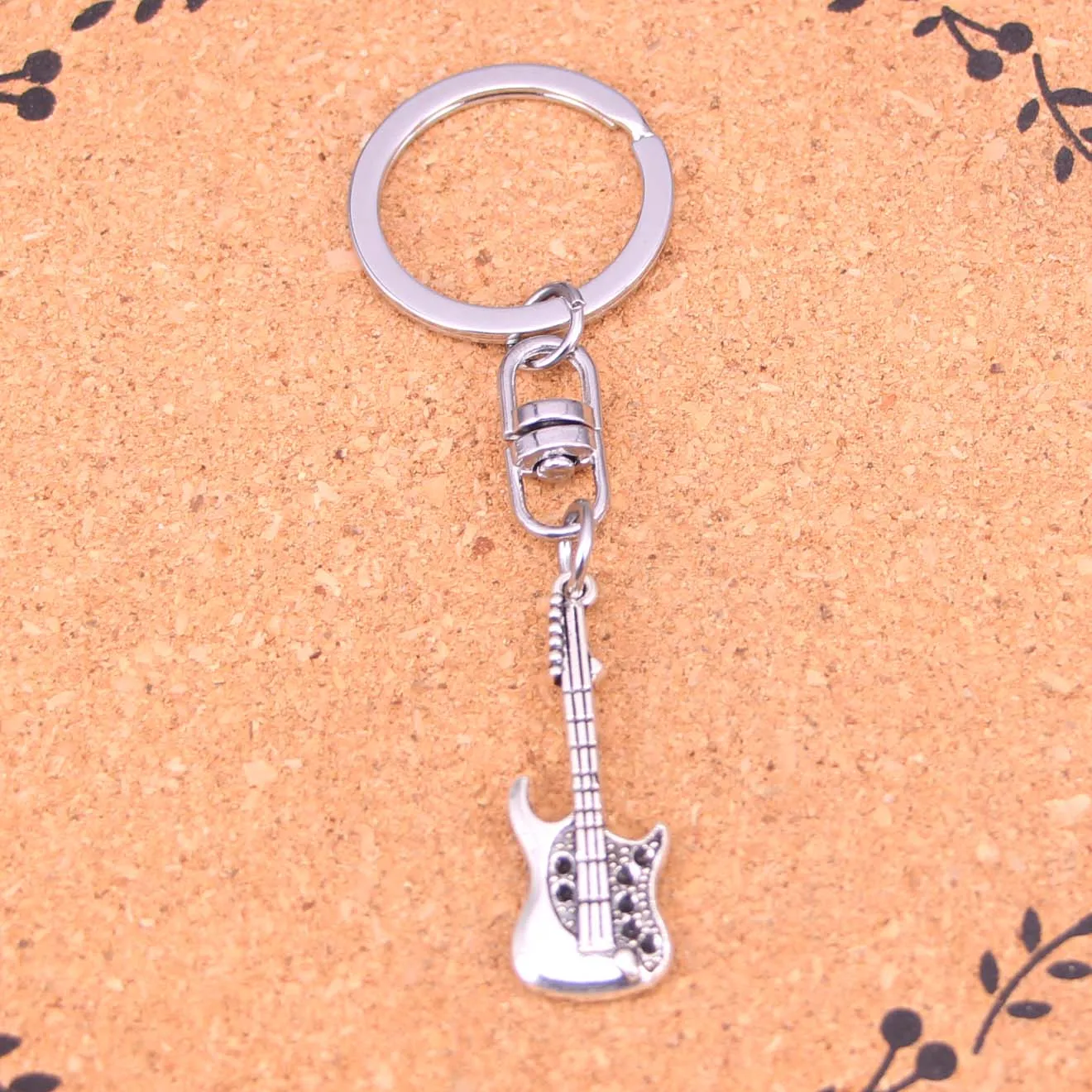 Модный брелок с подвеской в виде гитары кольца для ключей сумка через плечо