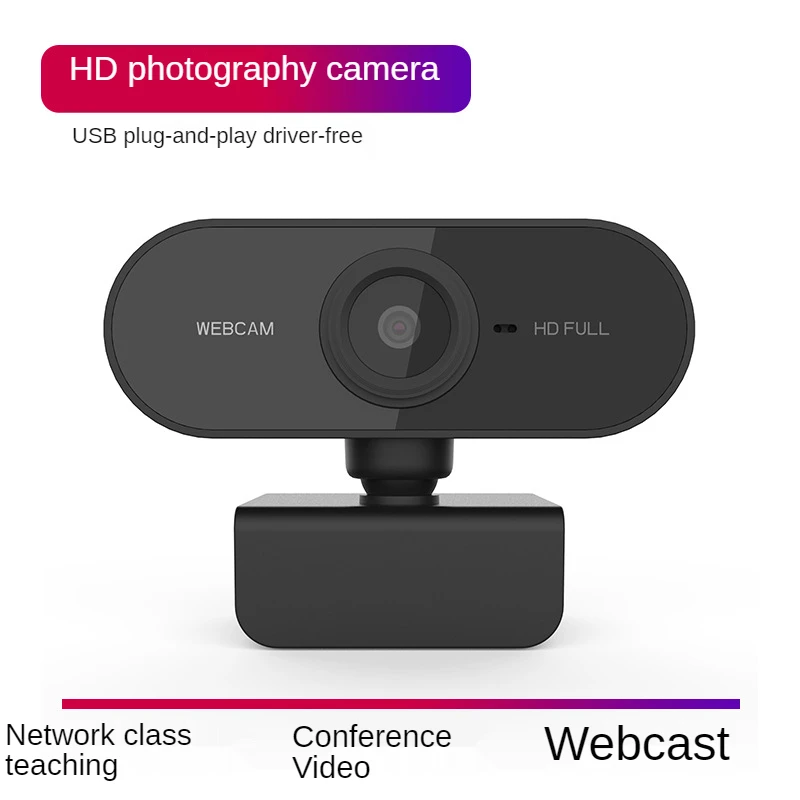 

HD 1080P Webcam Computer PC WebCamera with Microphone Rotatable Cameras for Live Broadcast Video Calling Conference Work